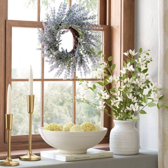 Threshold NWT 12" Mini Faux Lavender Wreath - Picture 2 of 4